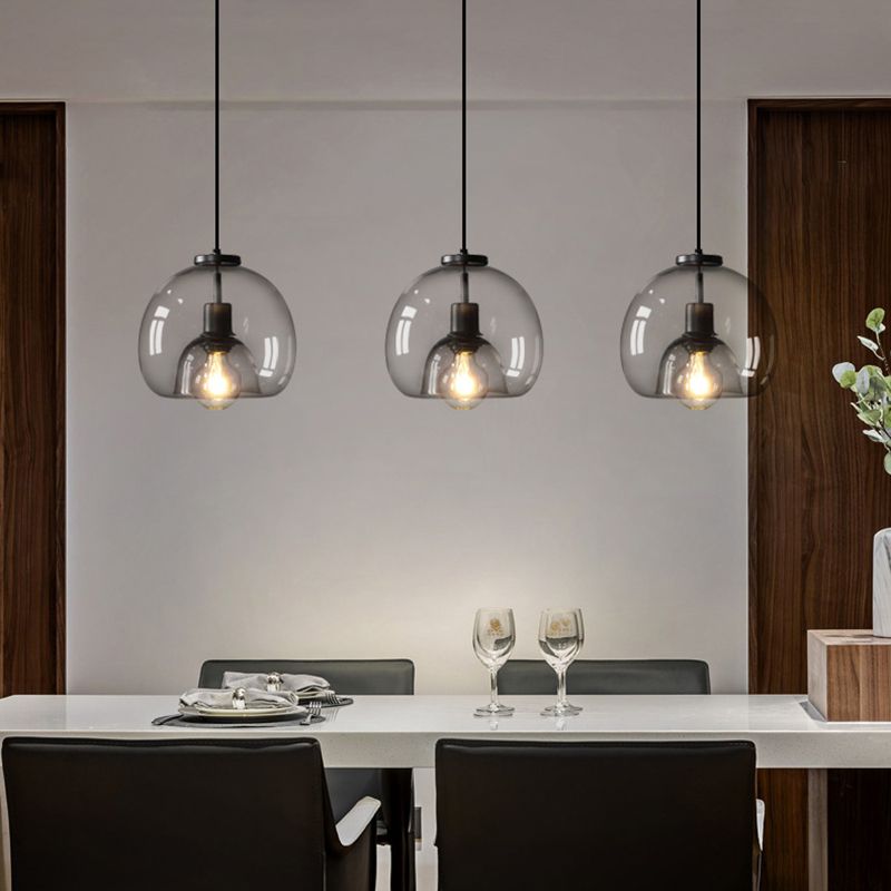 Estilo moderno de forma esférica iluminación colgante de vidrio Luz para dormitorio