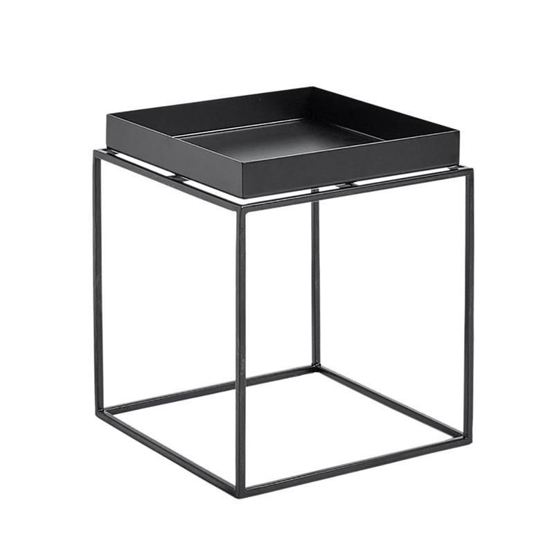 Square Iron Coffee Table Tray Top Simple Frame Cocktail Table