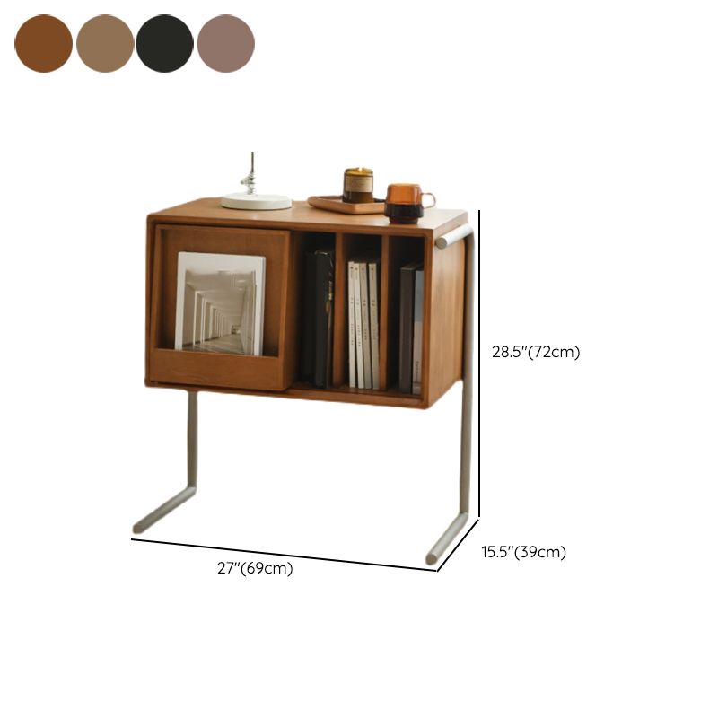 Modern Closed Back Standard Bookshelf Wooden Bookcase with Shelves