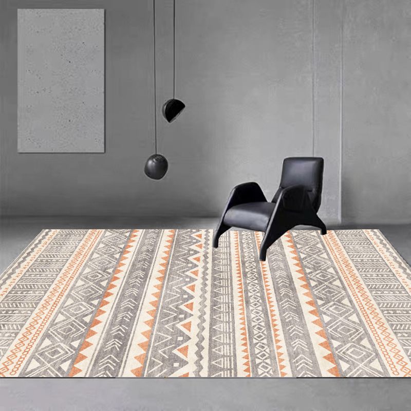 Boho-Chic Graphic Design Rug Polyester Indoor Carpet Stain Resistant Indoor Carpet for Living Room
