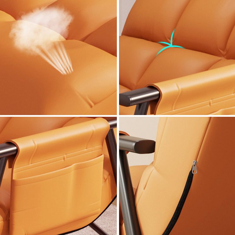 Modern Cushions Rocker Chair Metal Frame Spindle Rocker Chair for Living Room