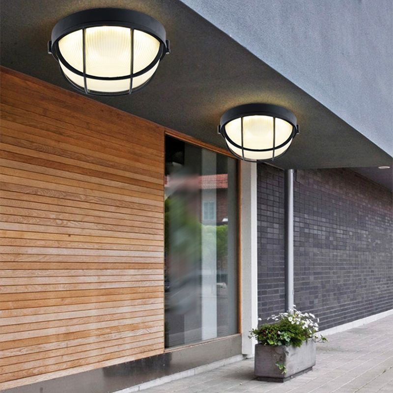 Plafonnier LED de style simple et moderne, luminaire d'extérieur antirouille à montage encastré