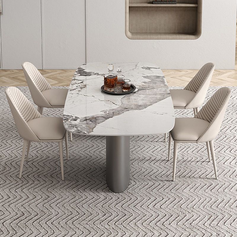 Contemporary Style Rectangle Table Set 1/4/5/6 Pieces Dining Set for Kitchen