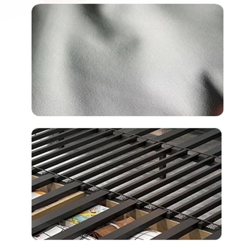 Square Arm Sofa Bed in Yellow Faux Leather Stain Resistant Bed Sofa