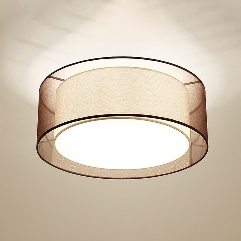 Lámpara de techo empotrada de 1 luz de estilo tradicional para dormitorio