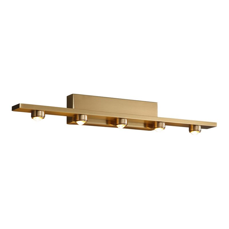 Metal Modern Wall Sconce Geometric Shape Vanity Lamp with Acrylic Shade for Bathroom