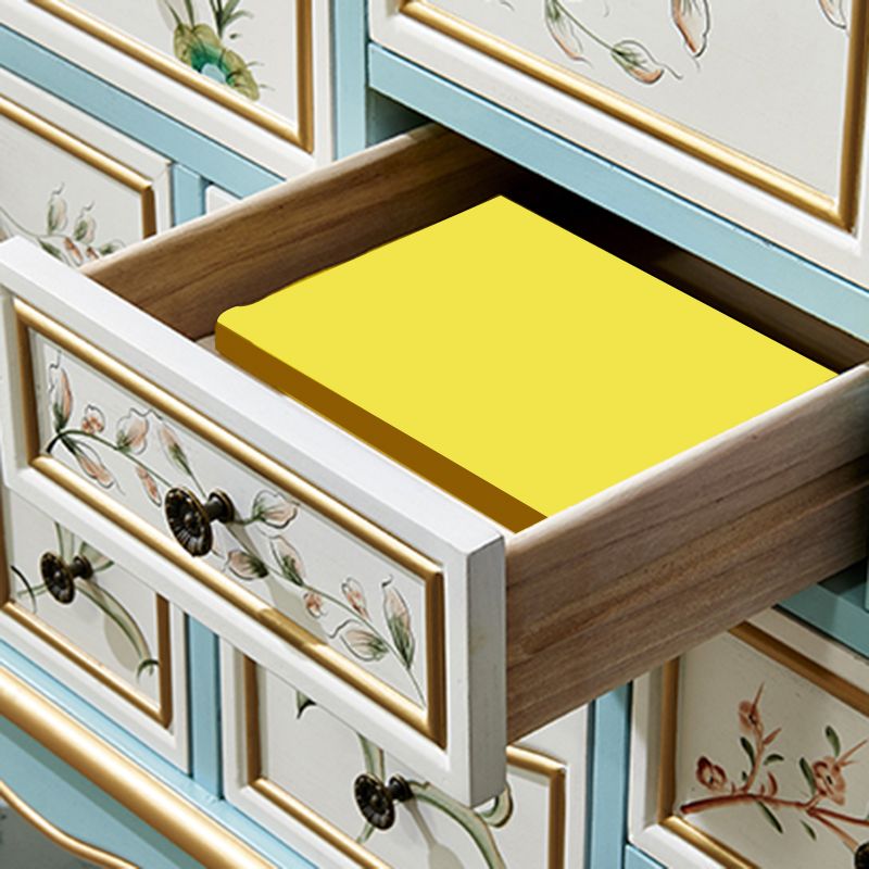 American Traditional Combo Dresser Wood Storage Chest for Bedroom