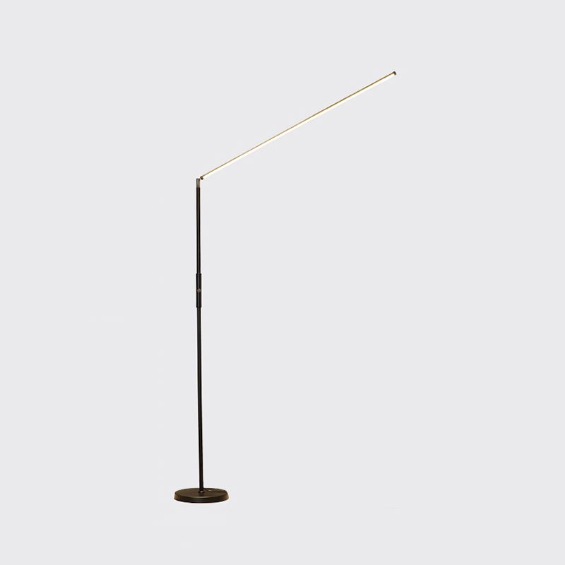 Nordic Linear Floor Lamp Metal 59" High LED Floor Light for Living Room