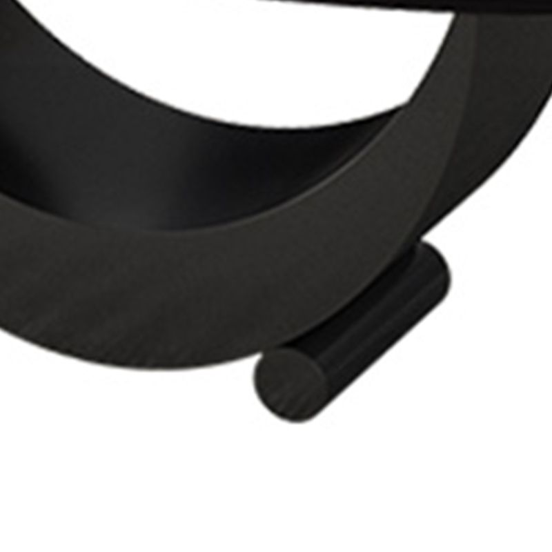 2 Piece Nesting Tables Oval Minimalist Modern Coffee Table Set