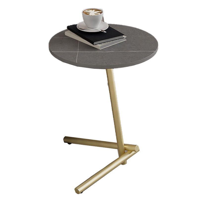 Pedestal Round End Table Minimalist Side End Table for Living Room