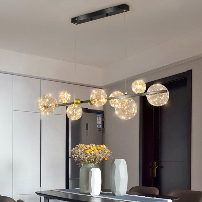 Globe Wall Lighting Modern Glass 8 Lights Rustic Wall Sconces for Kitchen