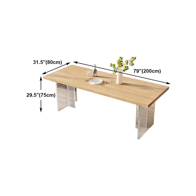 Modern 1/2/3/4/5 Pieces Dining Bench Set Solid Wood Dining Room Furniture