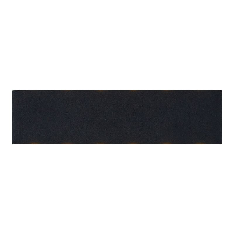 Lámpara de pared LED creativa moderna de aluminio Rectangular Rectangular Water Light en negro