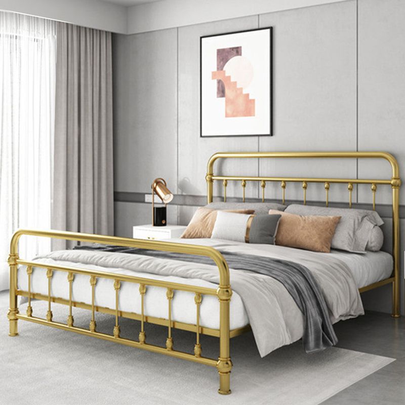 Modernism Metal Bed Frame with Headboard and Footboard 43.3" Bed Frame