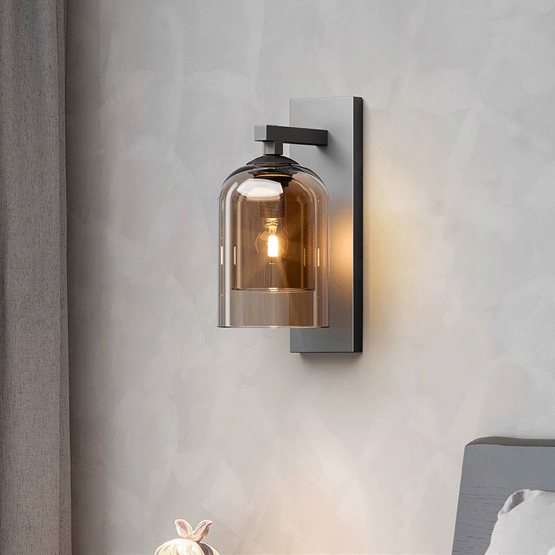 Lámpara moderna de luz de pared de la pared de cilindro lámpara de montaje de pared de 1 luce para pasillo