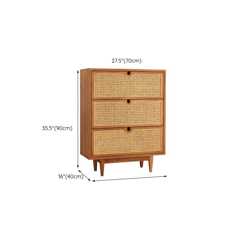 Contemporary Chest Rectangle Wicker&Rattan with Drawer Accent Chest
