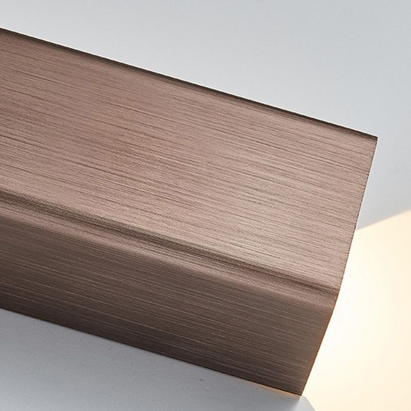 Modern Style Strip Shape Wall Sconce Metal 2 Light Sconce Lighting for Living Room