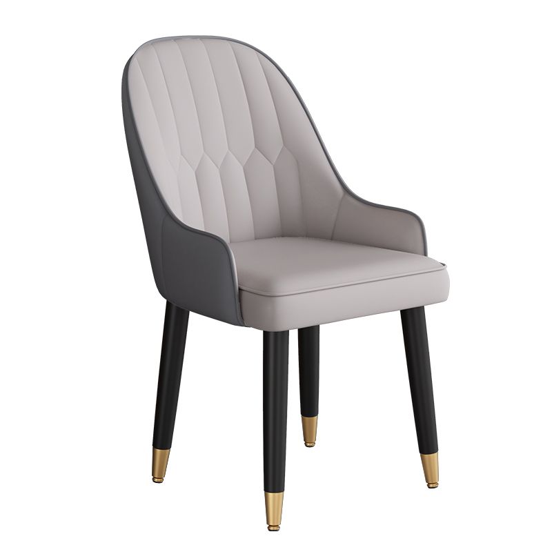 Chaises de salle à manger en métal de style Glam (Ensemble de 2)