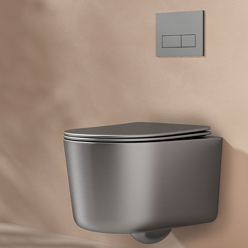 Modern Toilet Bowl Wall Mount Porcelain All-In-One Flush Toilet