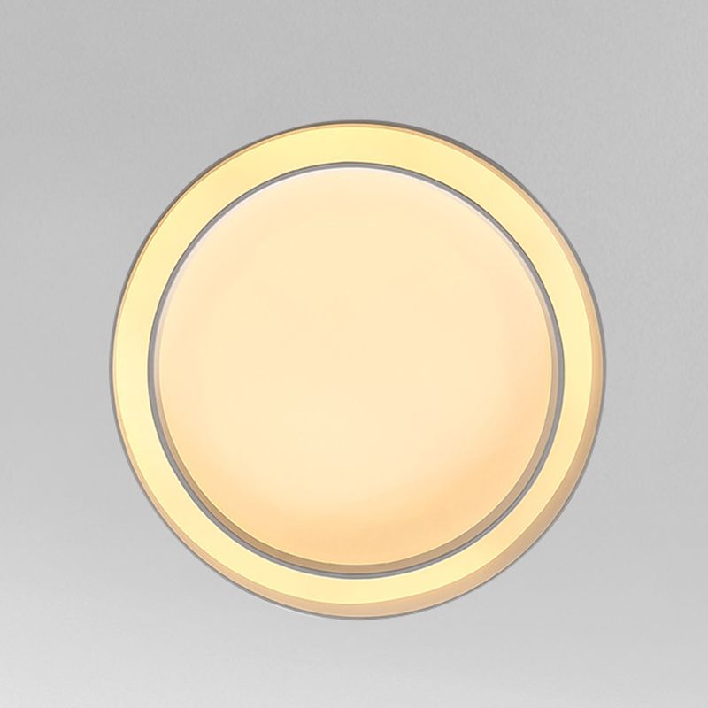 Acrylic Circular LED Ceiling Light in Modern Concise Style Wrought Iron Flush Mount for Living Room