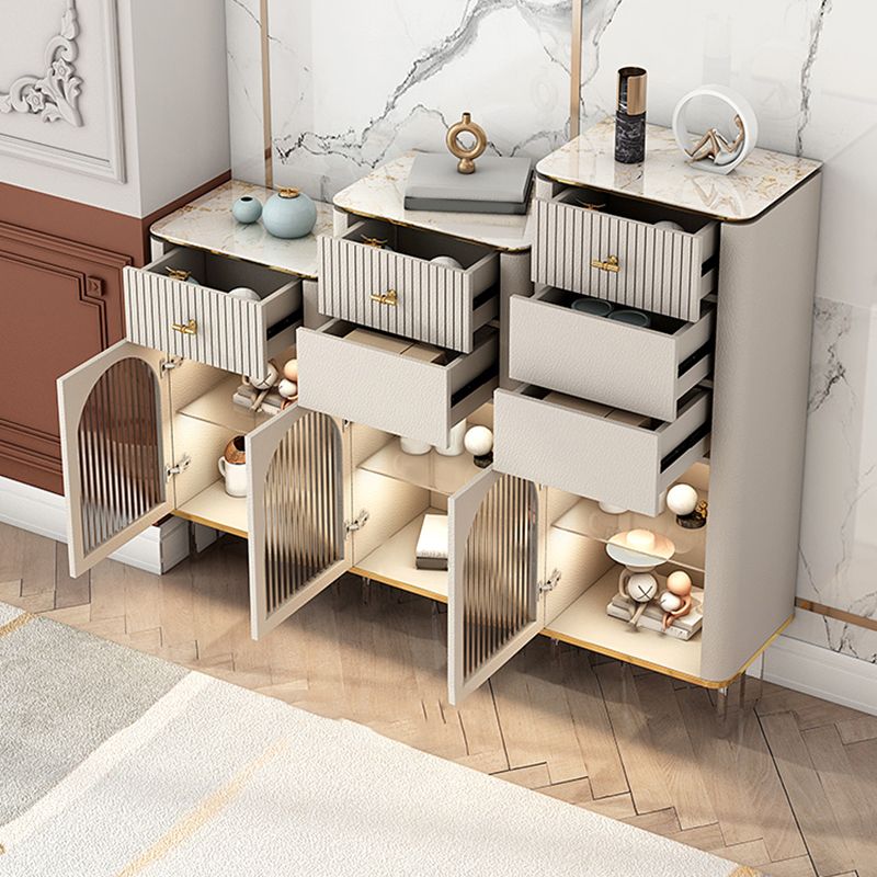 11.7-inch Width Glam Storage Chest Stone Storage Chest Dresser