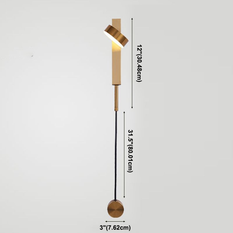 Moderne eine leichte Wandleuchte Metall Drehwandmontierte Leuchte für Bett