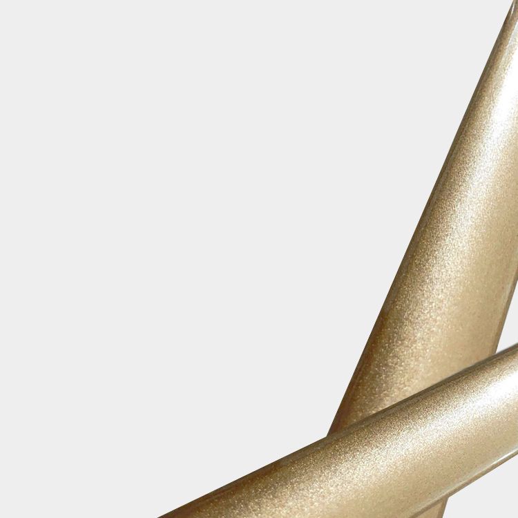 Glam Metal Dining Room Chair Upholstered Side Chair for Home Use