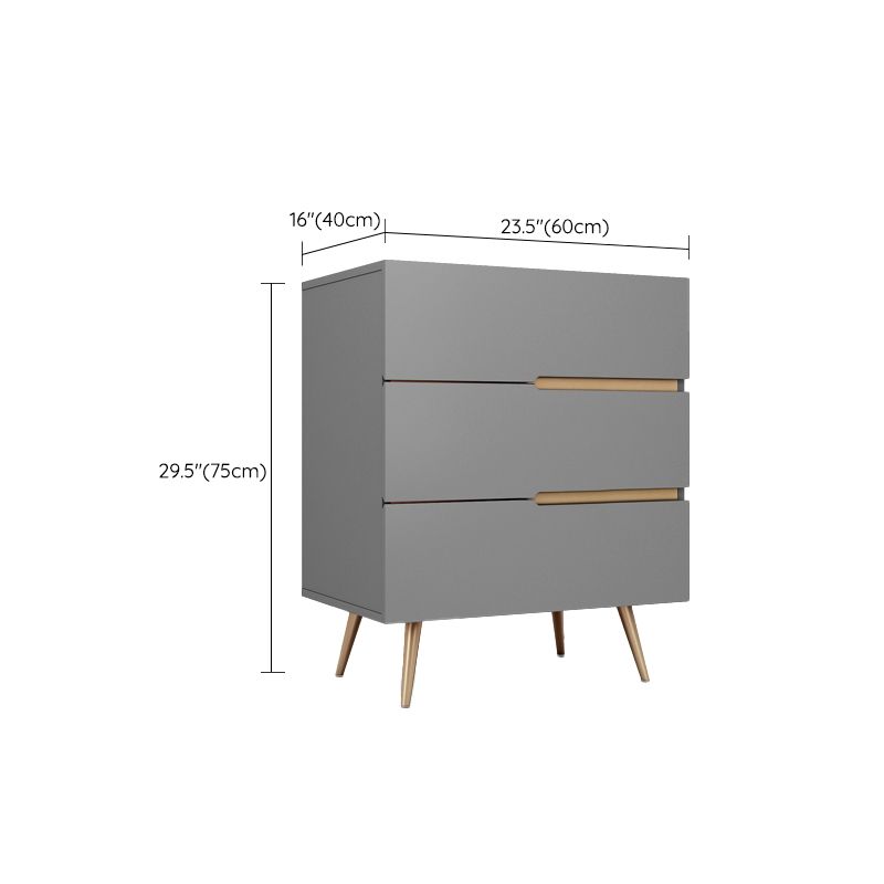 Manufactured Wood Dresser Glam Storage Chest with 3/4/5 Drawers