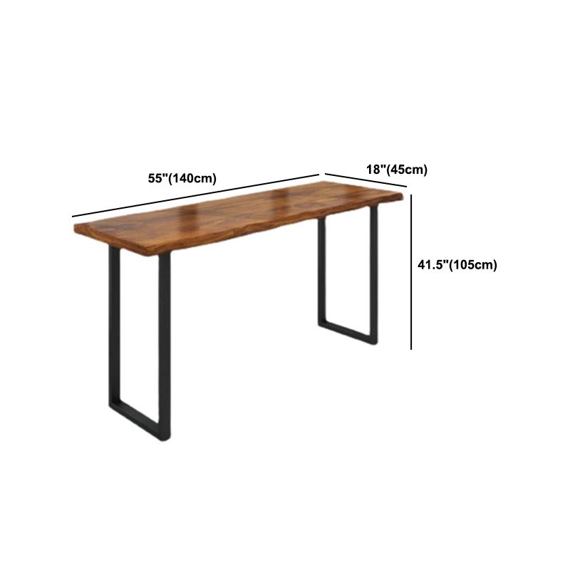 Industrial Rectangle Bar Table Set 1/4 Pieces Counter Table for Indoor