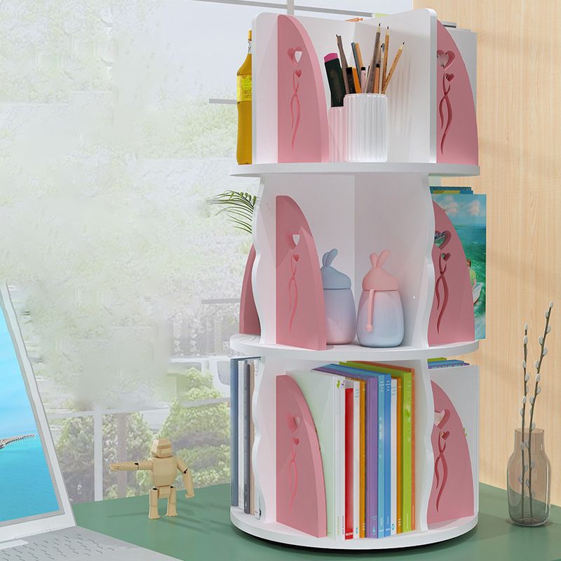 Engineered Wood Shelf Bookcase Contemporary Bookshelf for Office