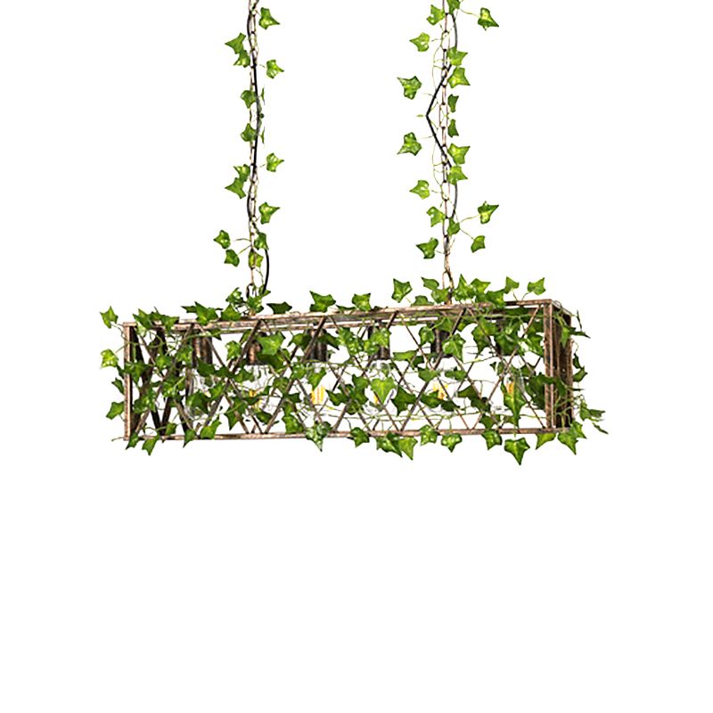 Lampada a sospensione in metallo nero 4/6-bulb Cumoid Plant Isola.