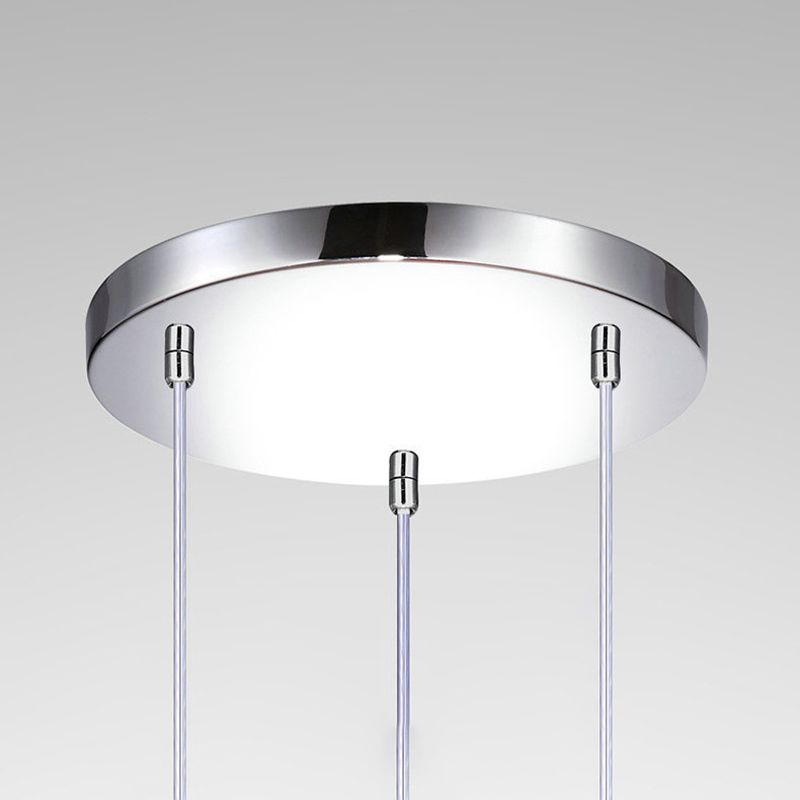 1 Light Bell Pendant Lighting Modern simplicity White Glass Pendant Ceiling Lights for Restaurant