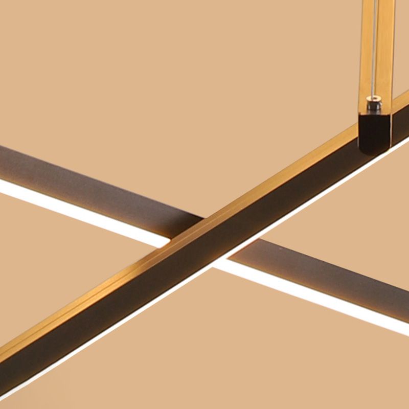 Lámpara de colgar LED simplicidad lámpara de araña Luz para sala de estar comedor