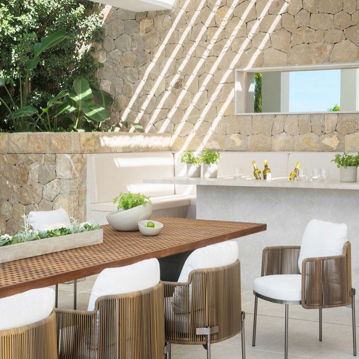 Bohemian Style 1/4/9 Pieces Dining Table Set Dining Table Set for Outdoor