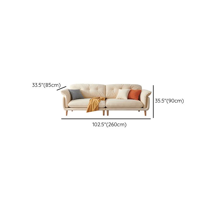 Modern Faux Leather Sofa Bed Pillow Top Arm Sofa for Living Room