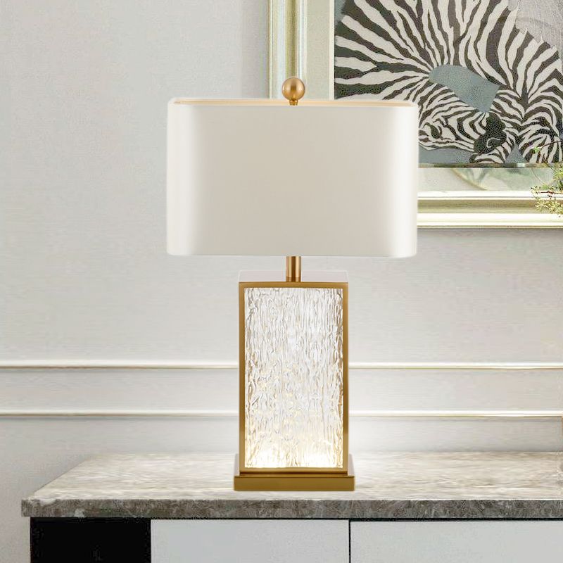Rechteck Fabric Task Lighting Modernismus 1 Glühbirnen weißes Lesebuchlicht für das Studium