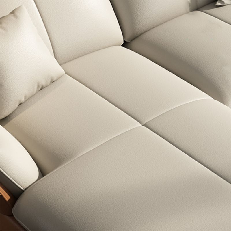 Collapsible Armrest Cushioned Backrest Sofa Bed Sponge Padded Sofa