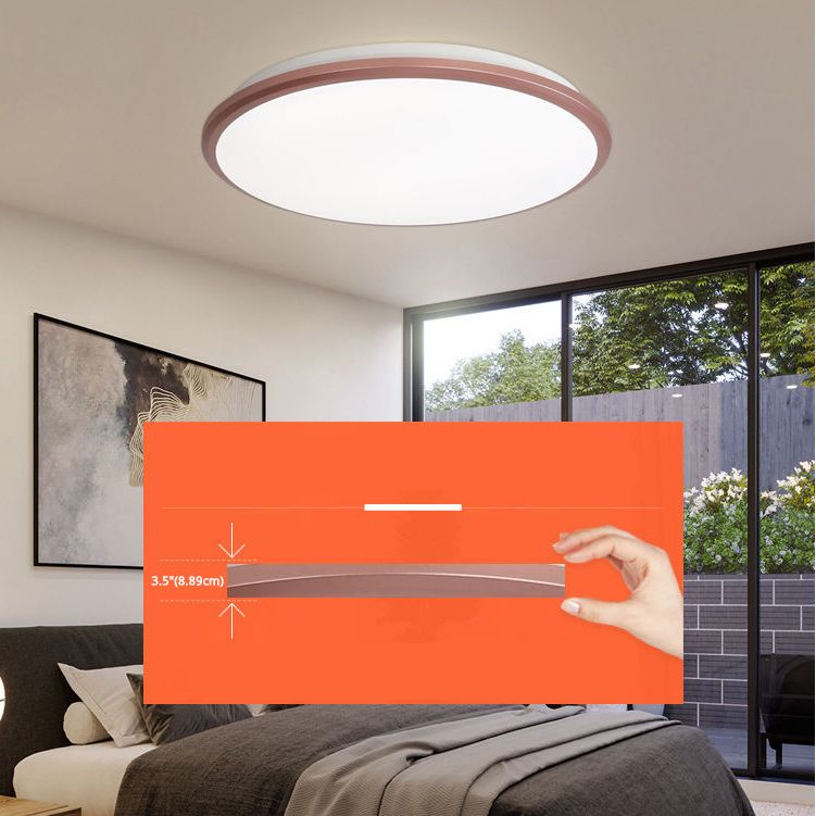 Simplicité Round Flush Mount Lamp for Living Room Modern Style LED Ceiling Light