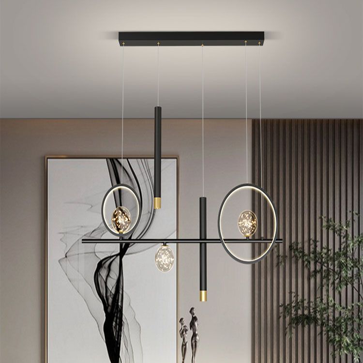 Lampade a sospensione geometrica Modern Kitchen Island Lighting Metal lampadario