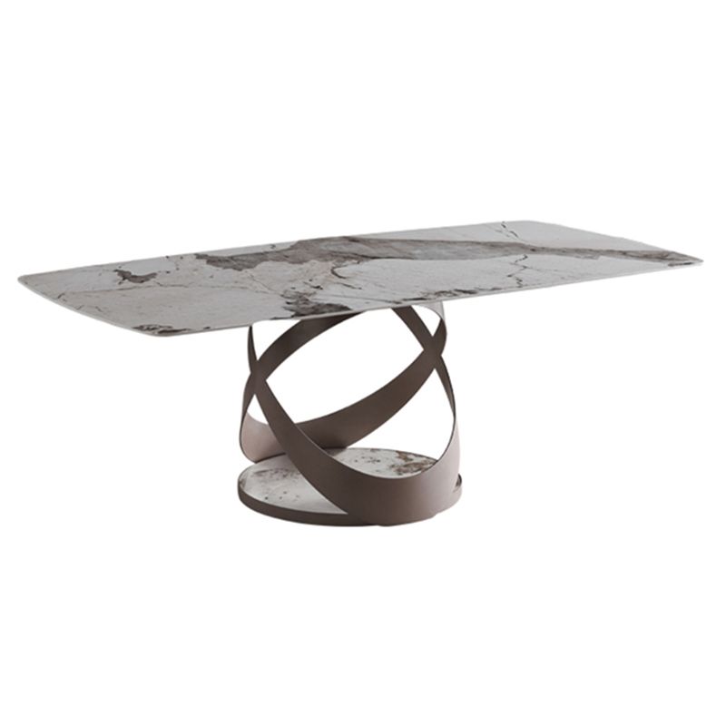 Modern Rectangle Dining Table Set 1/4/5/6/7 Pieces Dinette Set with Sintered Stone Top