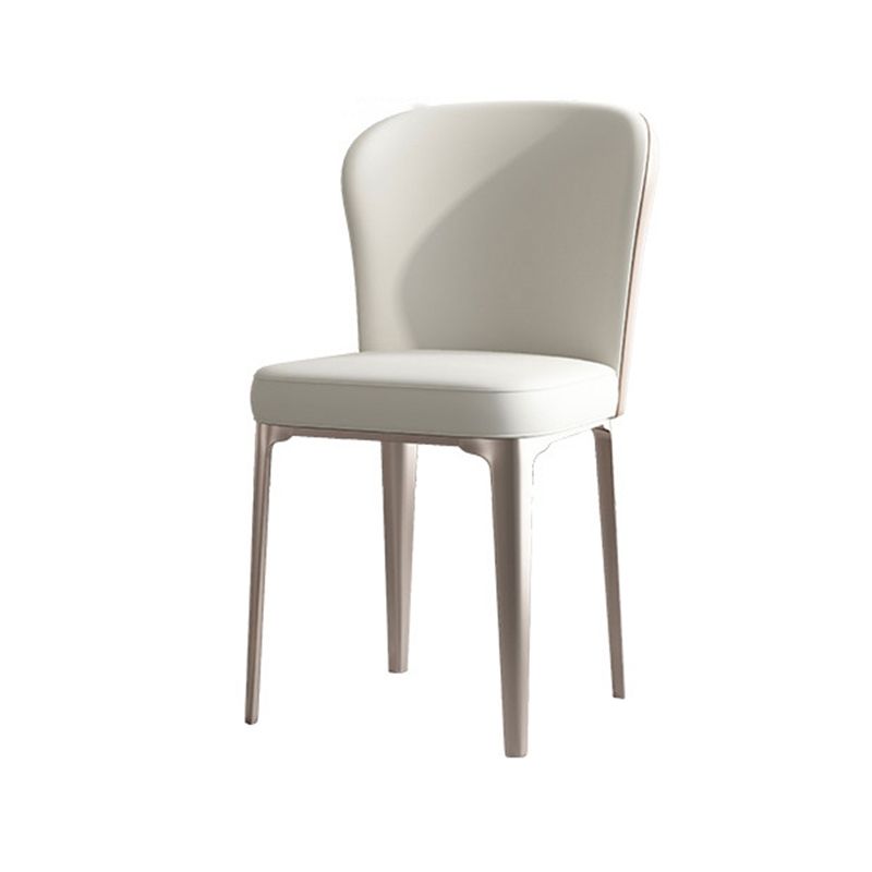 Glam Style Dinette Set for Dining Room 1/2/5/7 Pieces Glossy White Dining Table Set