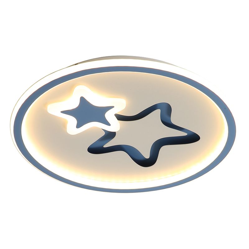 Plafonnier encastré en forme d'étoile, luminaire contemporain en acrylique pour chambre à coucher