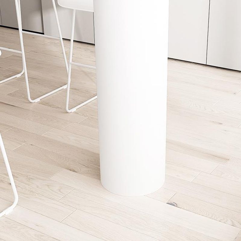 Industrial Stone Indoor Bar Height Table Double Pedestal Bar Dining Table