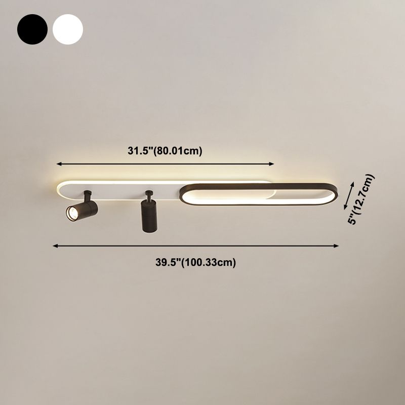 Plafonnier LED moderne met en lumière les luminaires encastrés en métal