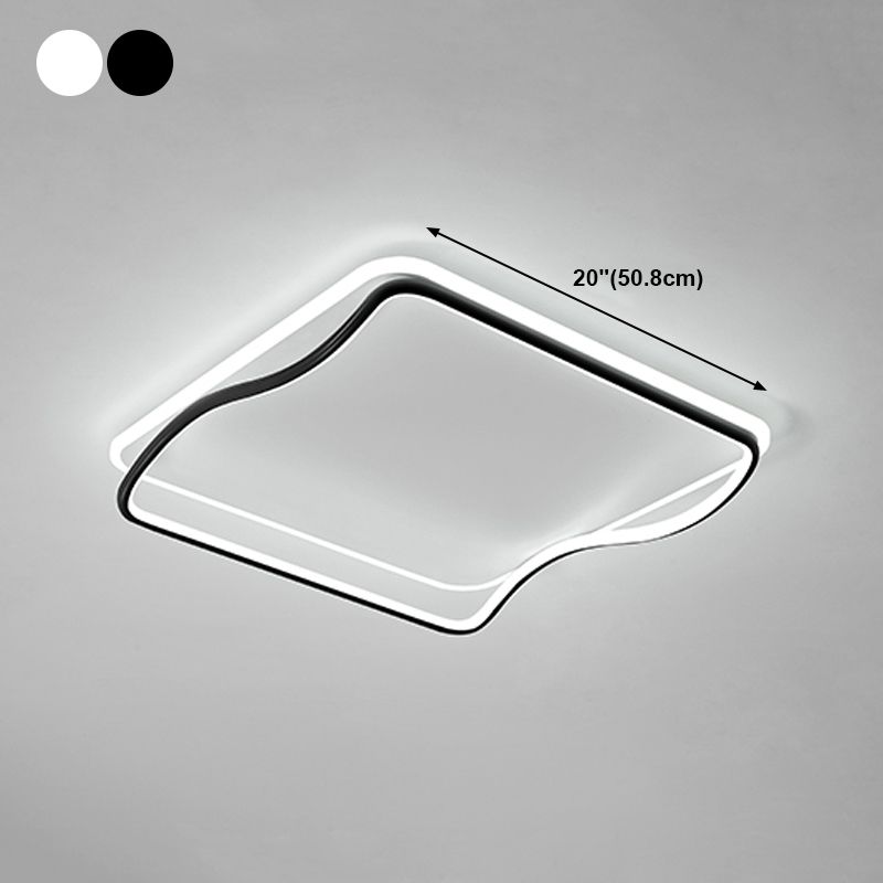 Plafonniers modernes avec abat-jour en silicone Plafonnier LED encastré