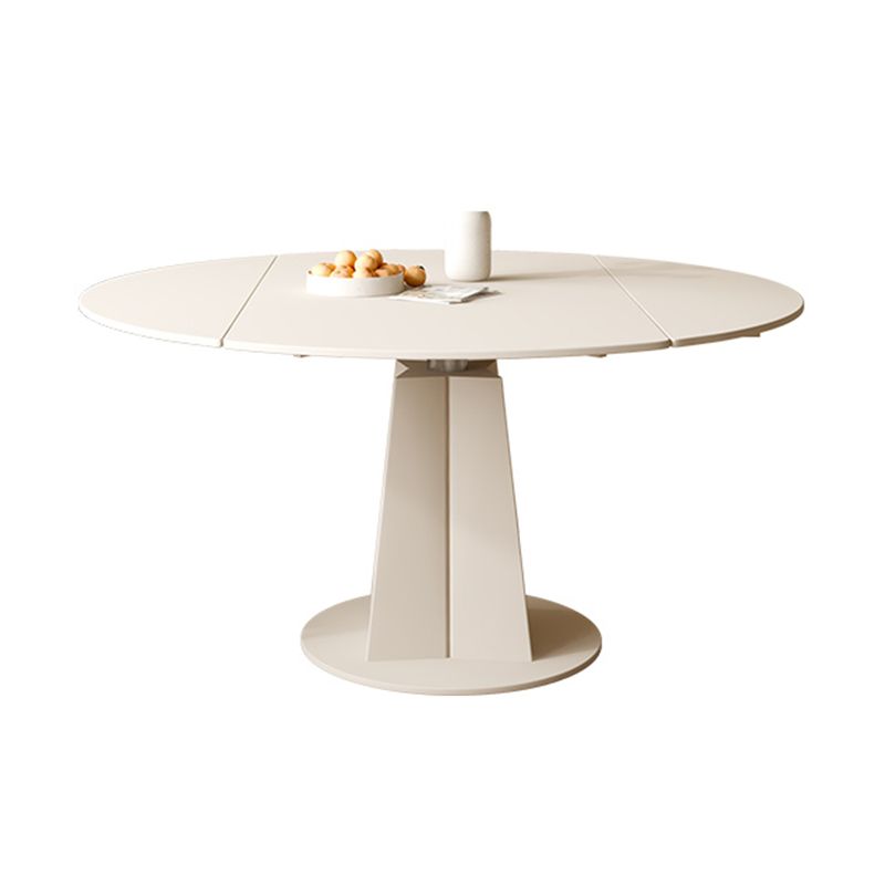 Contemporary 1/2/4/5/7 Pieces Furniture Round Stone Dining Set in White