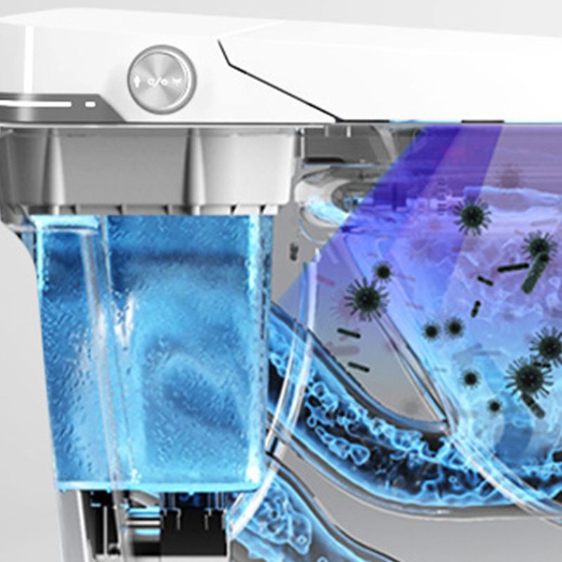 All In One Modern Flush Toilet Floor Mounted Siphon Jet ABS Toilet Bowl
