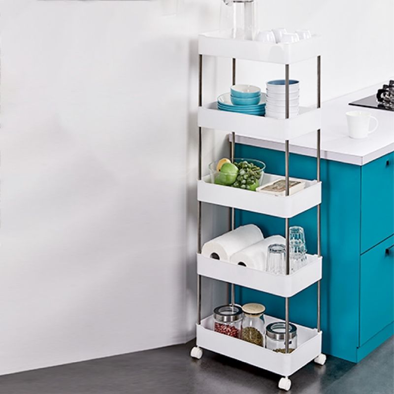 Libreria etagere aperta contemporanea con libreria di plastica in telaio in acciaio