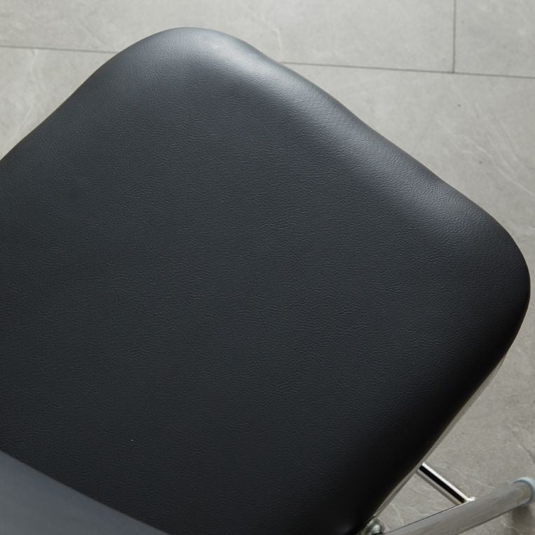Industriële stijl PU lederen eetkamerstoelen Open achterste zijkoelen voor thuis