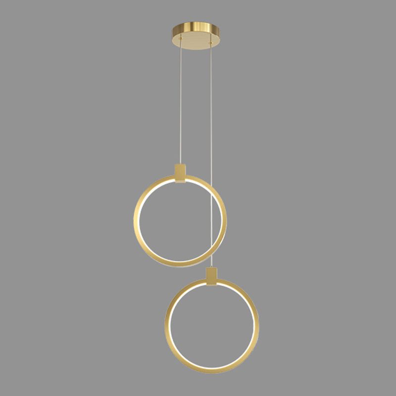 Gouden LED hangende lamp Geometrische minimalistische stijl kristalhangende hanglamp